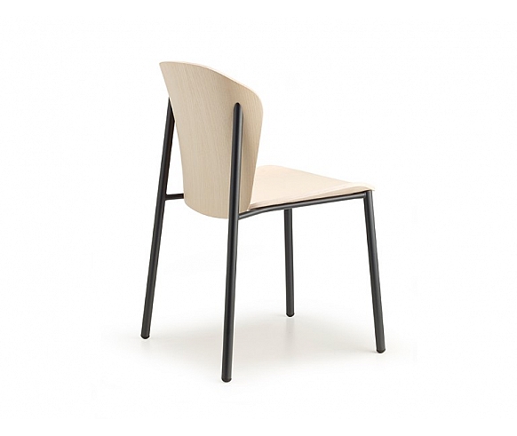Finn metal wood chair